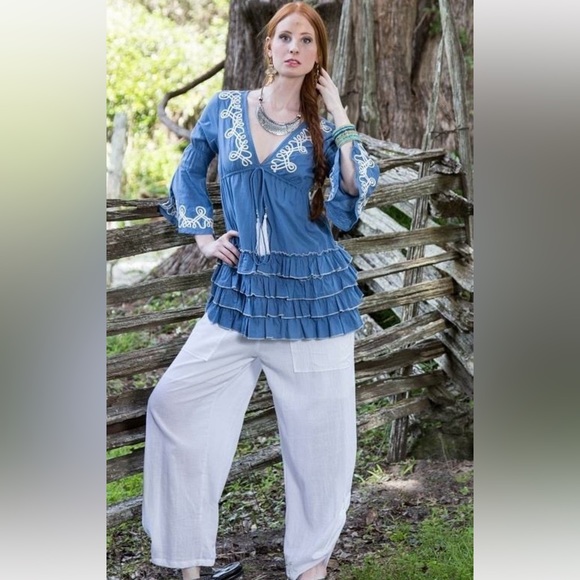 Sacred Threads Tops - NWT.  Blouse by Sacred Threads.   Medium.  LGGR/GR01.  215633